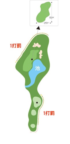 大石コース HOLE 07 / Par 3