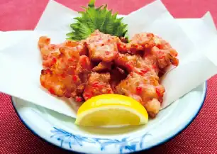 紅しょうがと蓮根のつまみ揚げ